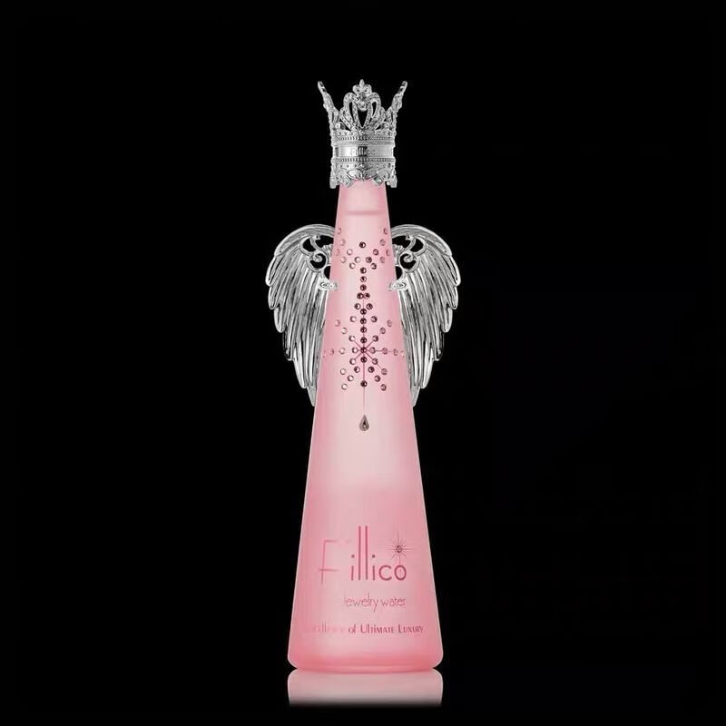 日本神户矿泉 菲丽高皇冠水晶 品高端水瓶 银色天使翼后冠:含翅膀(满