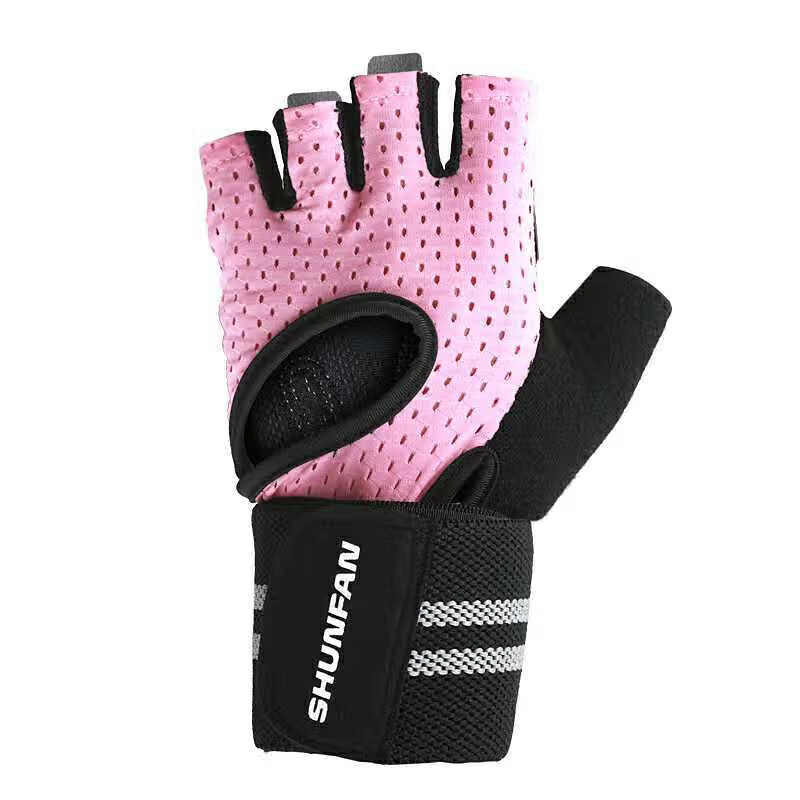 半指健身举重手套男 单杠器械训练防滑 护腕加压运动防起茧手套女