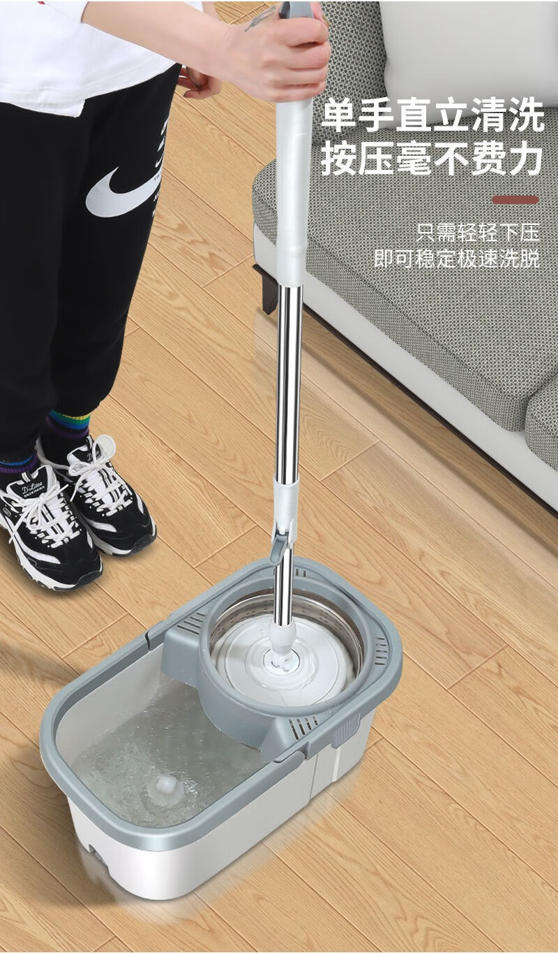 大卫d9拖把大卫旋转拖把d9免手洗2022新款家用一拖净平板吸水拖懒人