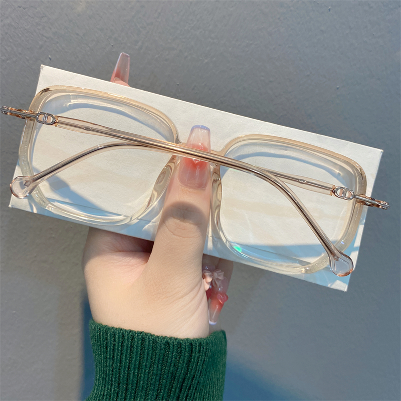 歌沙美56框韩版星空bling眼镜可配变色素颜防蓝光女款时尚镜框抖音