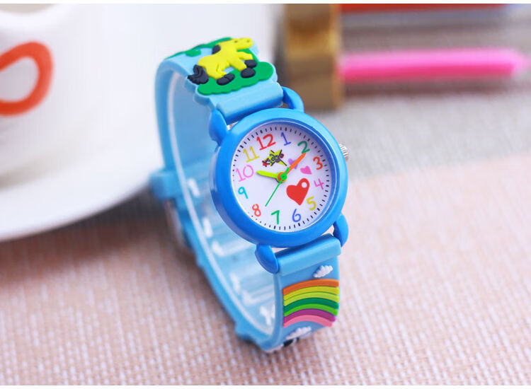 适用于卡通小马儿童手表幼儿园学生石英防水韩版电子礼物小巧爱心潮