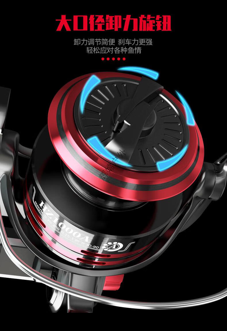 渔轮金属机芯纺车轮远投鱼线轮矶筏钓海杆鱼轮微物路亚海竿轮金属轮