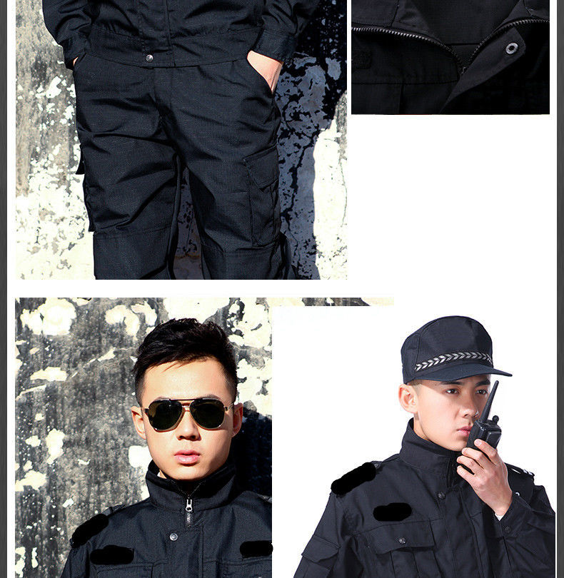 迷铭乐 警察训练服夹克款春秋执勤服训练服冬季男女式保安工作服套装