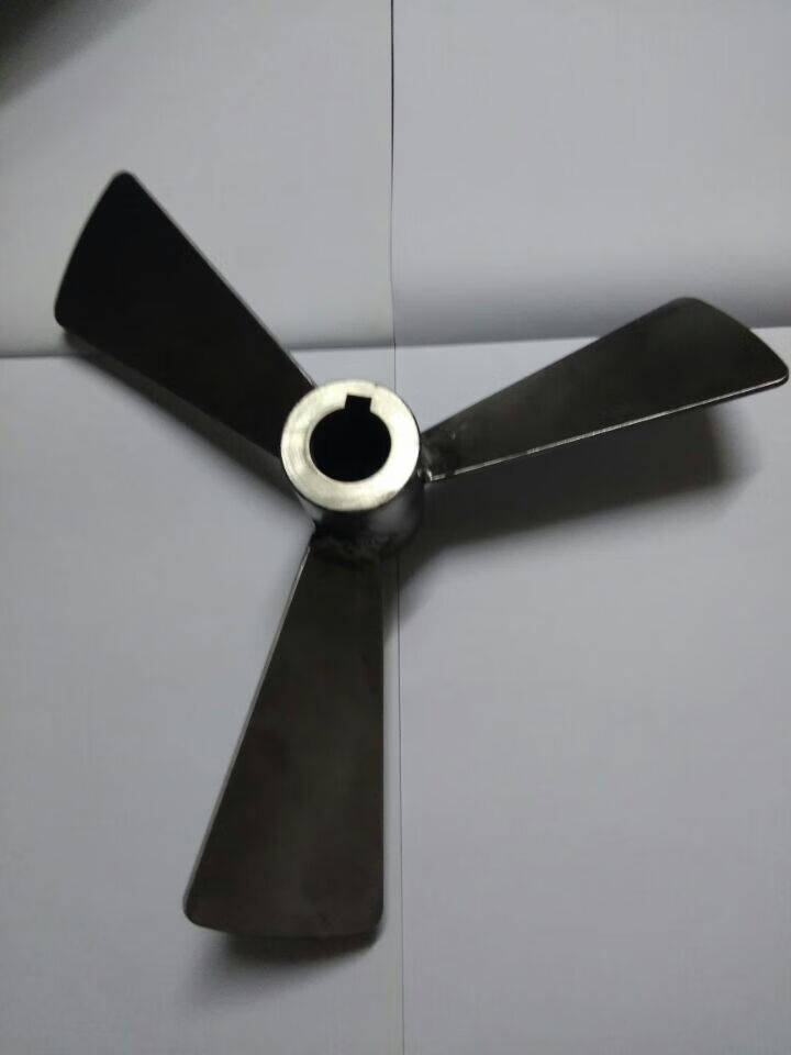 304不锈钢高速三叶搅拌桨反应釜化工螺旋搅拌机叶片分散盘桨叶直径350