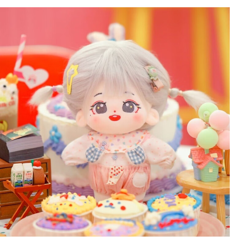 甄萌难哄娃娃现货20cm棉花娃娃公仔玩偶难哄可爱炸毛女娃女生礼物原创