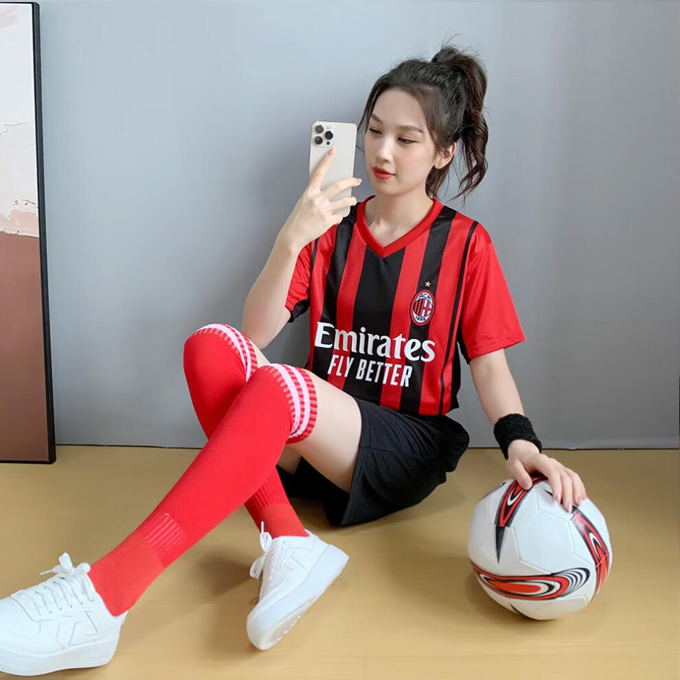 博著巴萨 足球服男女套装宽松体育运动训练服学生比赛队服梅西c罗球衣