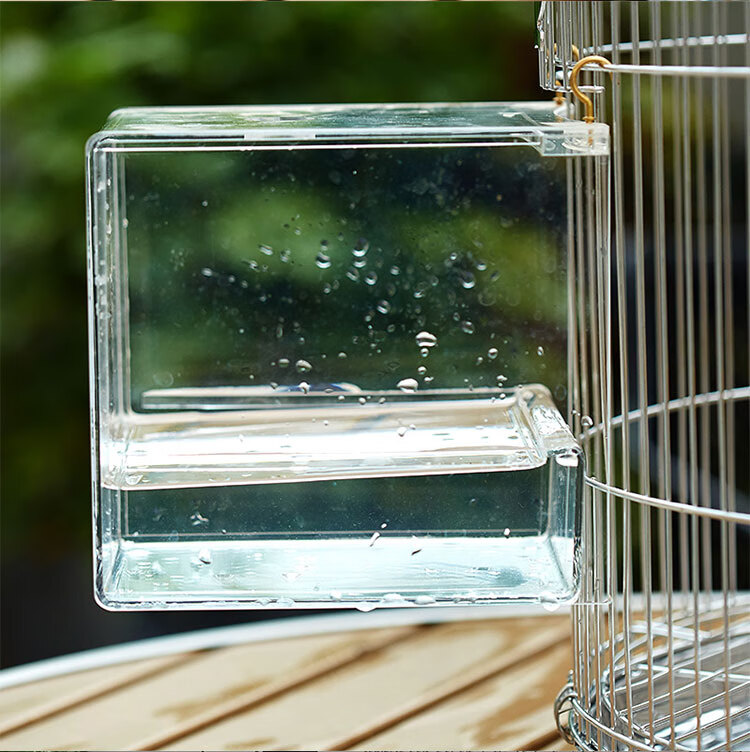 鸟用洗澡盆圆笼专用特大玄凤洗澡盒大号鹩哥八哥鸟洗澡盆神器浴盆