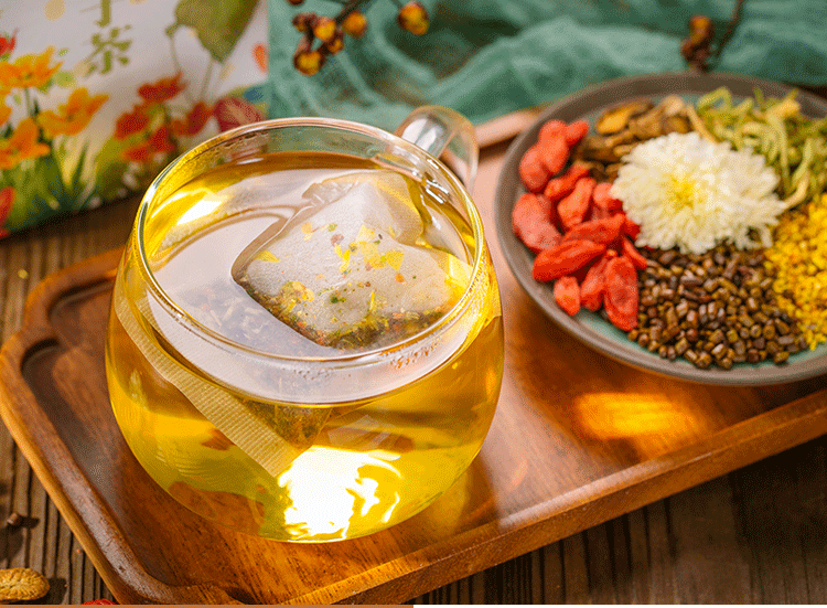 决明子枸杞菊花茶金银花养生茶发7盒茶杯