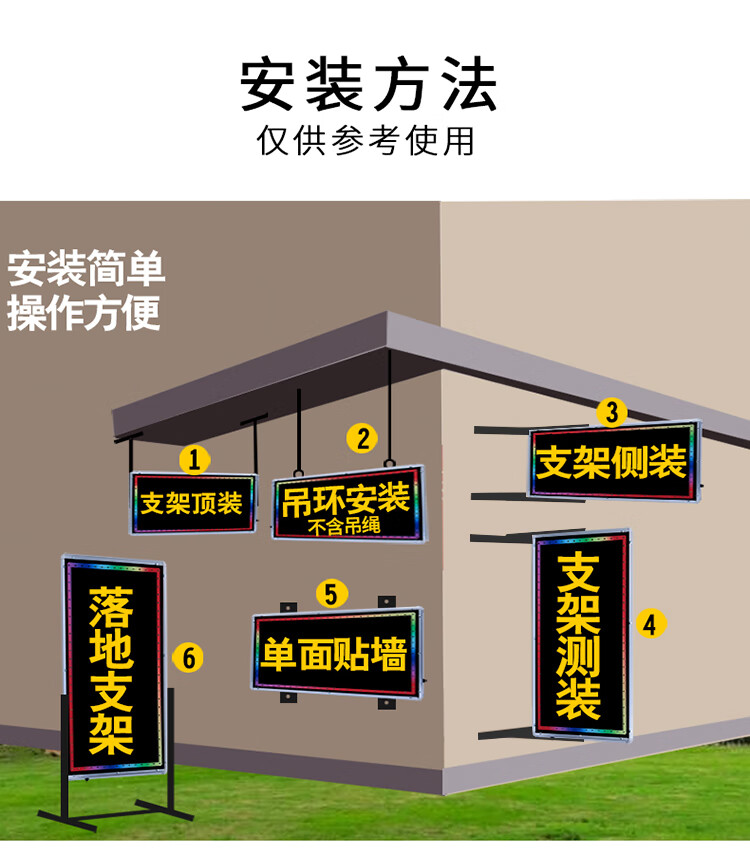 定製電子燈箱廣告牌led燈定做門頭懸掛招牌掛牆式雙面防水發光字落地