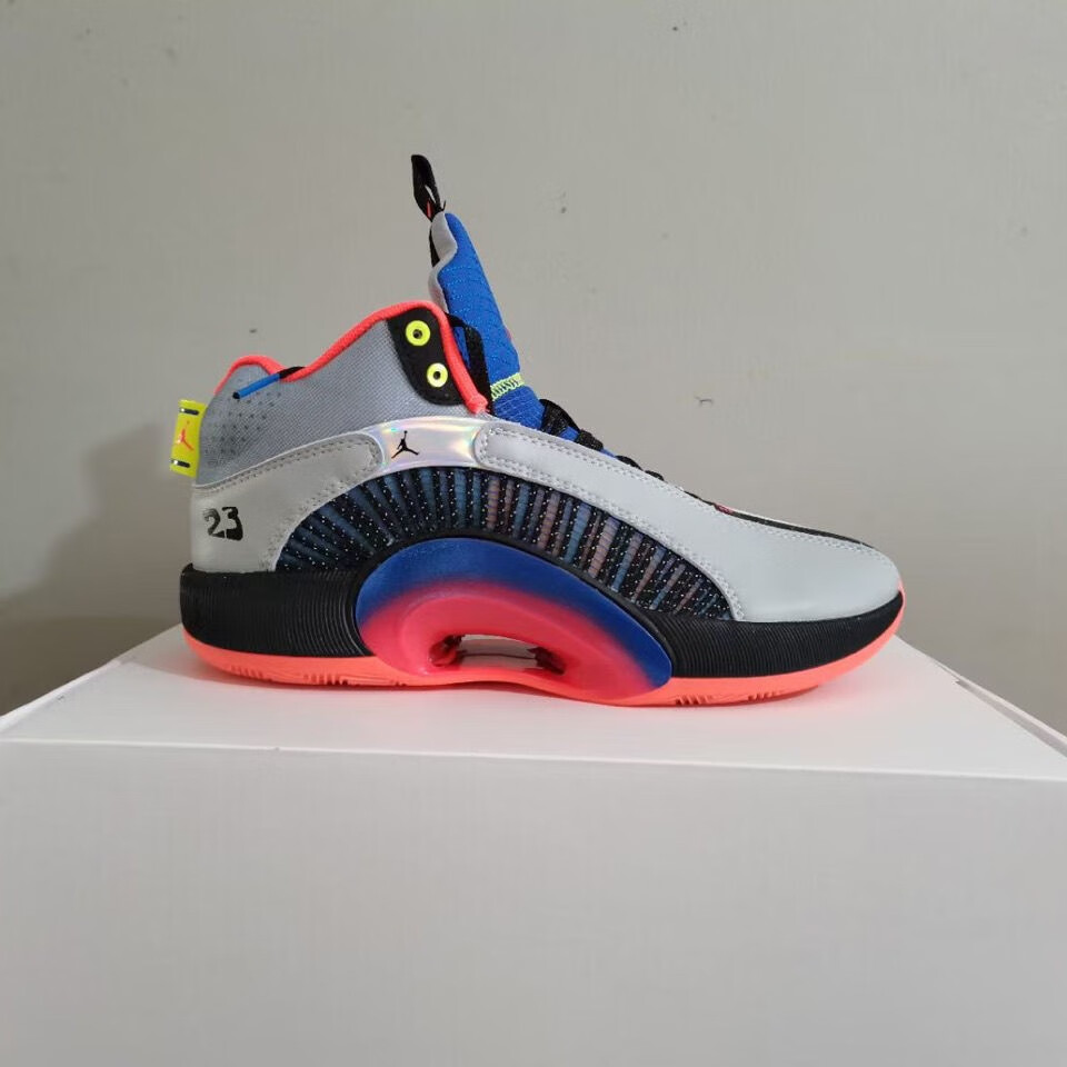 耐尅联名乔35代篮球鞋aj35紫禁之巅郭艾伦黑红男女双气垫战靴运动鞋