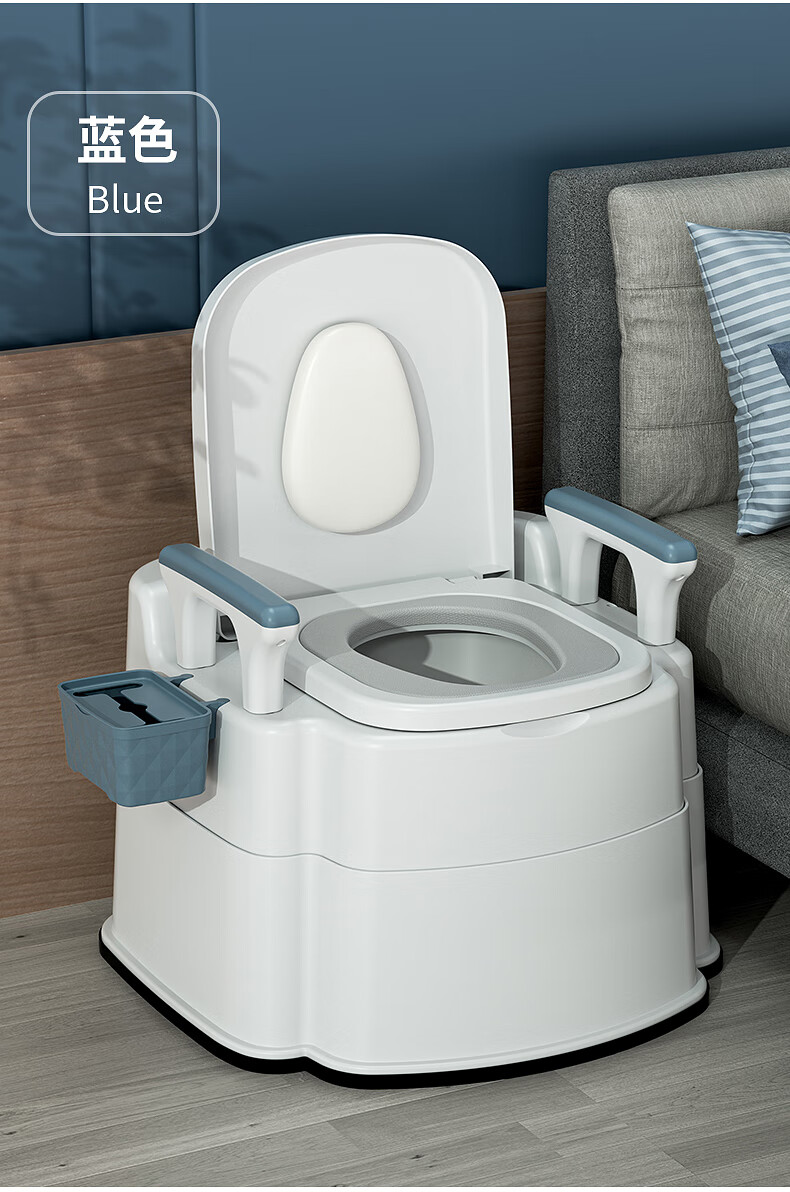 可移动老人坐便器家用老年防臭室内便携式马桶孕妇便盆成人坐便椅旗舰