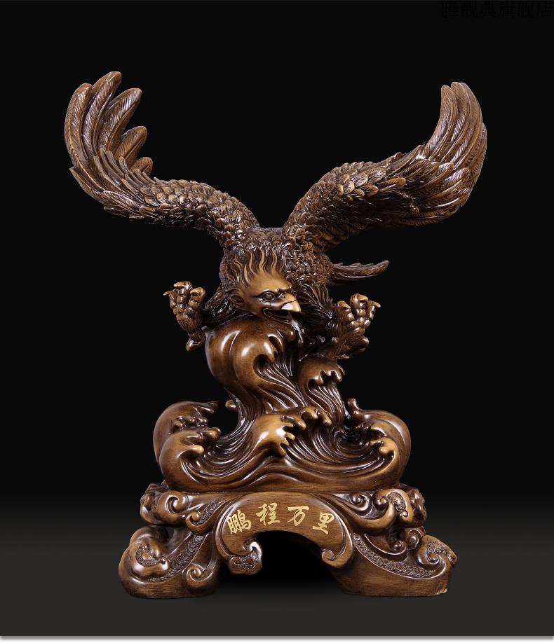 【京选臻品】老鹰摆件大展宏图办公室老板桌面摆设旺事业大鹏展翅风水