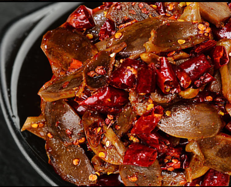 一品八方麻辣郡肝即食鸭肉零食香辣鸭肫小吃卤味鸭胗真空熟食 麻辣郡