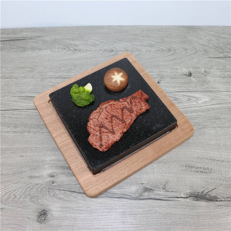 花岗岩烤肉板火山石板烧石烤盘烤箱石板岩石牛排热石烧花岗岩石餐厅