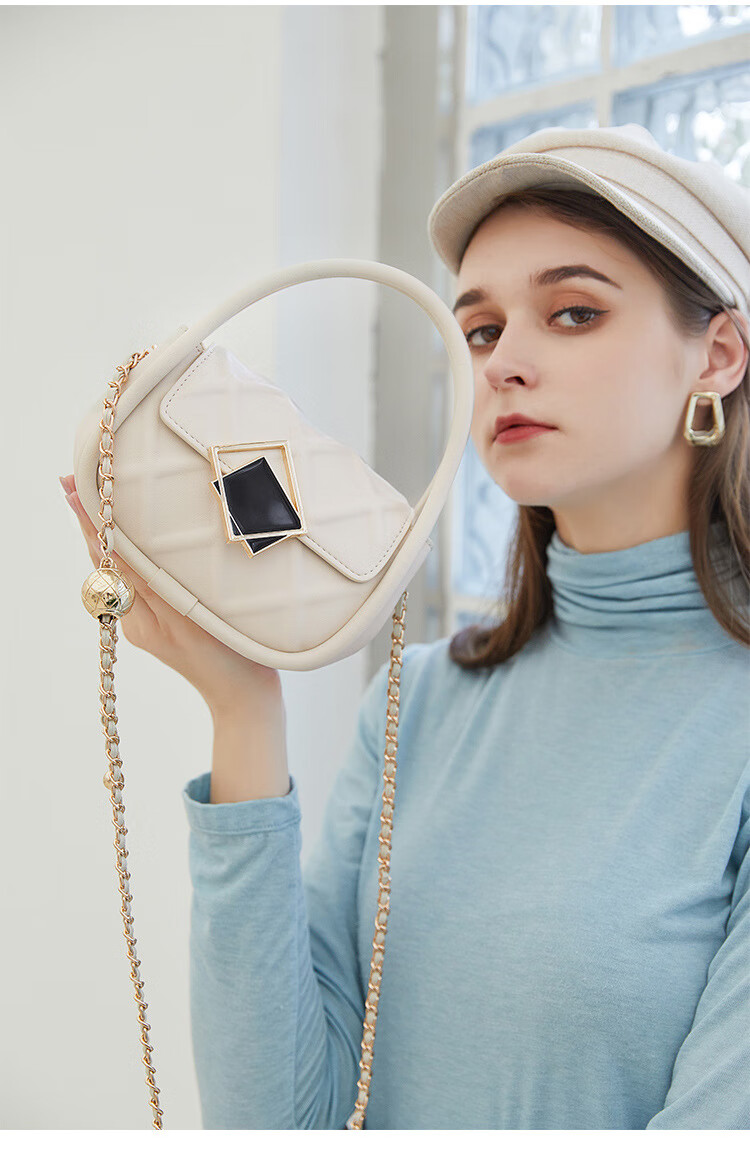 毕索迪bisuodi轻奢品牌奢侈品包包女包新款单肩斜挎包女时尚菱格手提