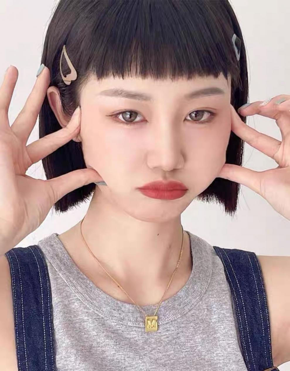 眉上刘海假发女网红二次元漫画刘海片自然减龄圆脸隐形无痕假刘海 黑