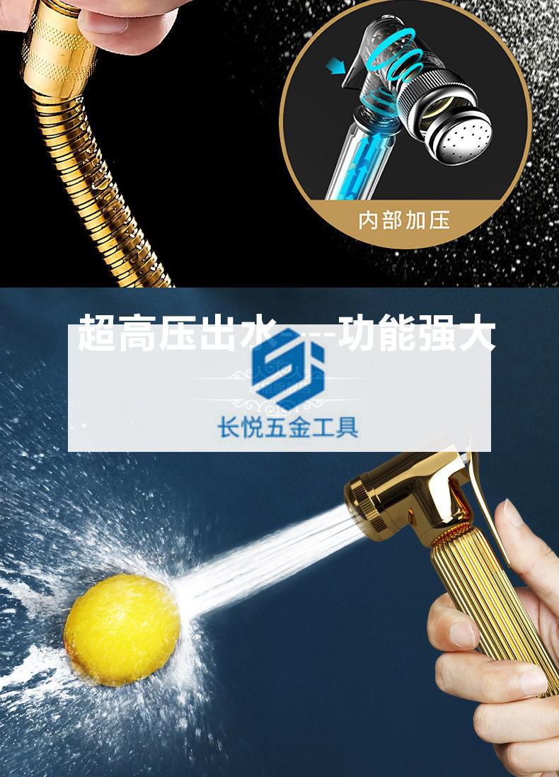 全铜黑金淋浴花洒套装全套喷头洗澡神器水龙头增压花酒家用浴室