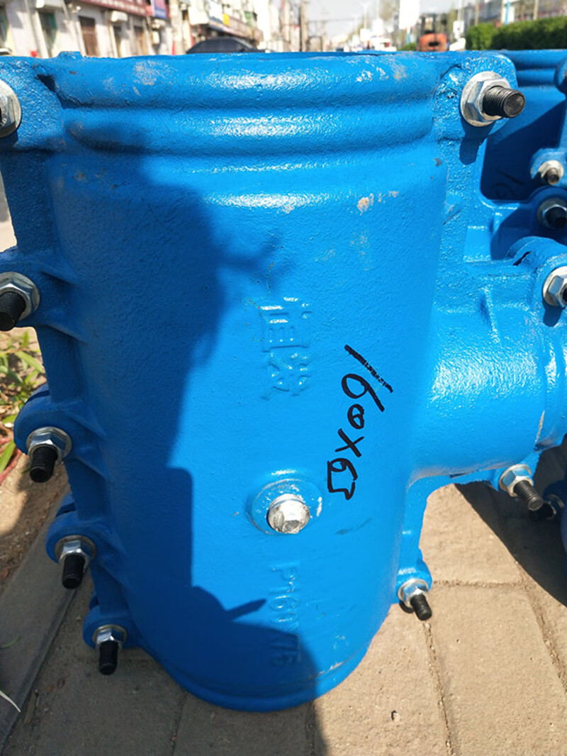 铸铁分水哈夫节水管堵漏器正三通补漏卡子变径三通快速接头抢修接dn40