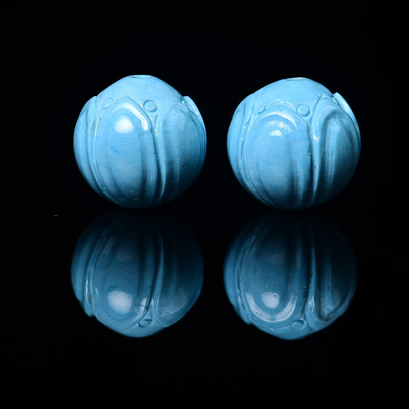 珍韵缘湖北原矿绿珠莲花珠手串配珠子原石单颗隔珠顶珠配饰10mm莲花珠