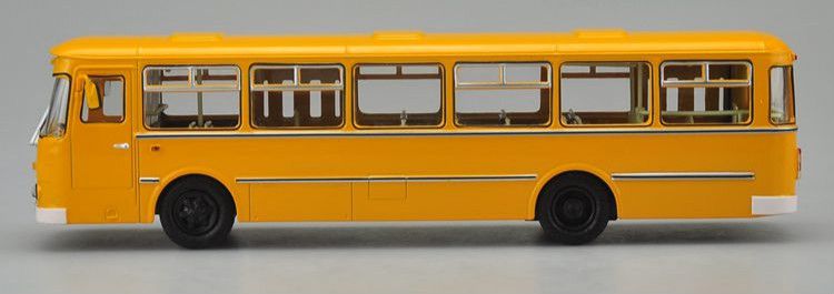 俄罗斯巴士143677m合金公交车模型bus车模143绿色