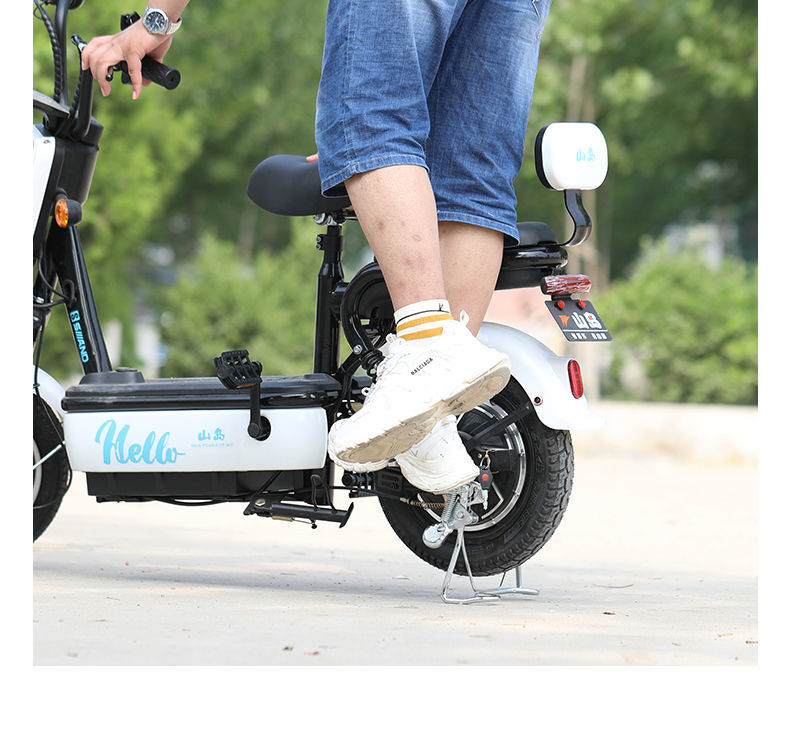 新国标电动车脚踏脚蹬电瓶车后座脚踏板改装脚踏架加装踩脚架 新国标