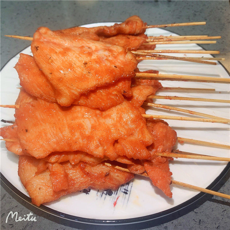 裡脊肉片商用手抓餅配料裡脊肉家用新鮮冷凍裡脊肉串油炸燒烤食材展志