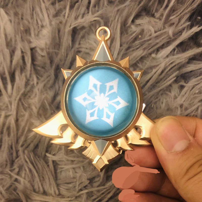 原神神之眼璃月蒙德稻妻至冬国神之眼双面流苏透明挂件cos手工自营