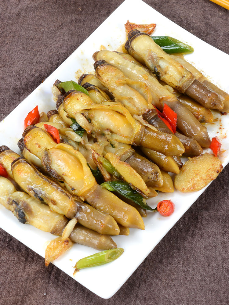 新鲜现剥蛏子肉大竹蛏子鲜活水产熟食海圣子蛏子王烧烤火锅食材3斤