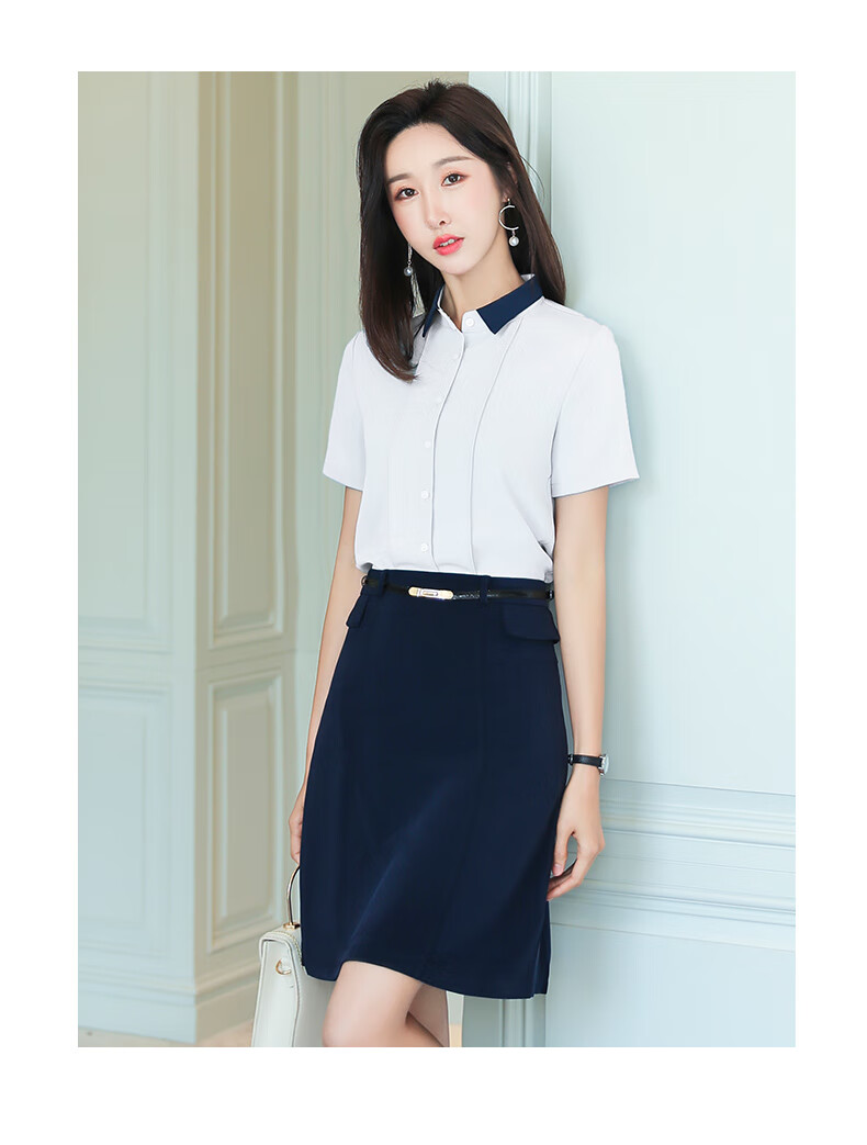 面试穿搭小个子职业套装珠宝店正装高端ol酒店前台工装教师工作服套裙