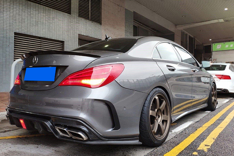 适用w117奔驰cla级220 260 cla45改装包围前唇前铲后唇侧裙尾翼