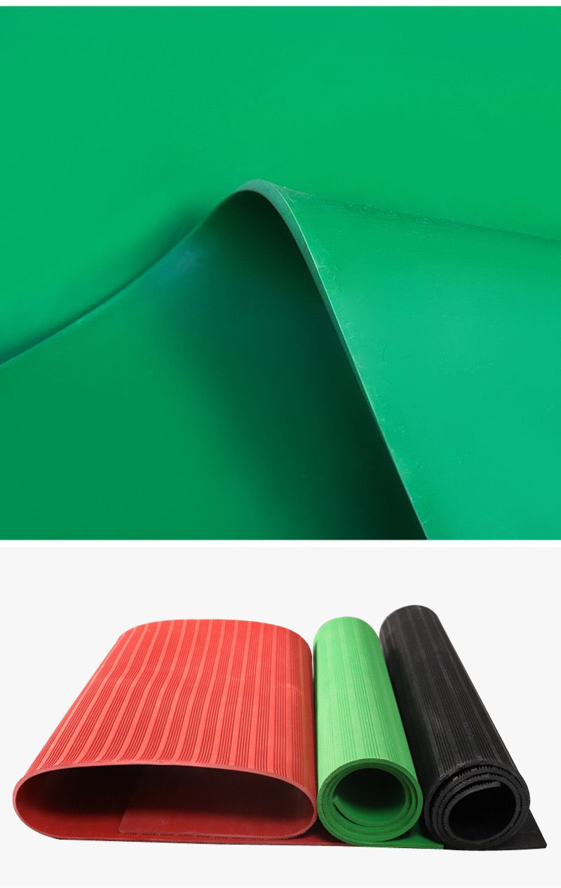 10kv绝缘胶垫变电站配电房铺地胶板黑胶皮密封高压防滑耐磨地毯室 黑