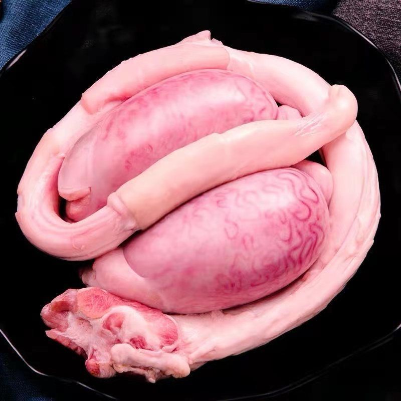牛鞭牛蛋牛睾丸新鲜速冻现杀牛三宝整套牛鞭整根炖汤炒菜食材 牛鞭 牛
