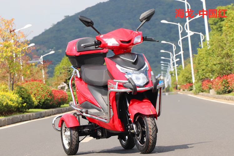 电瓶车电动三轮车96v海戈电动三轮车家用小型代步男女式新款电瓶车