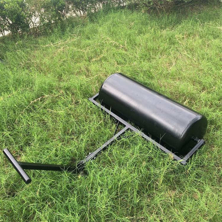 草坪压实机滚压草坪滚筒压路机碾压草皮滚压桶花园滚筒手扶压平机黑色