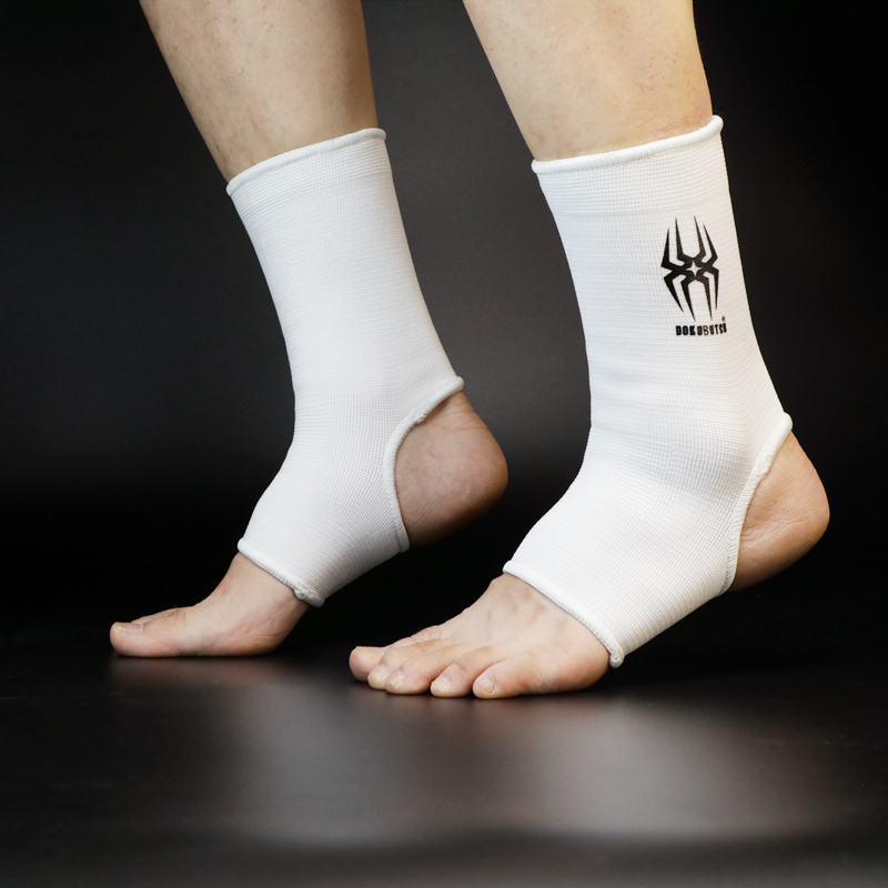 topking护脚踝儿童男女散打护脚套拳击搏击泰拳护踝训练护具黑色l成年