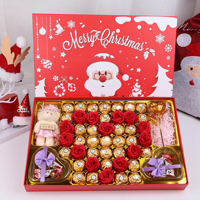 巧克力礼盒装女友闺蜜老婆圣诞节爱心形实用生日礼物心形时光礼盒默认