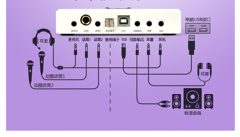 客所思声卡外置客所思p10usb外置声卡通用设备套电脑笔记本台式手机