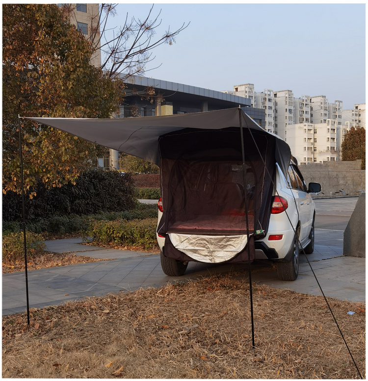 车尾帐篷suv延伸 自驾游车尾天幕户外汽车suv车边后备箱帐篷野露营