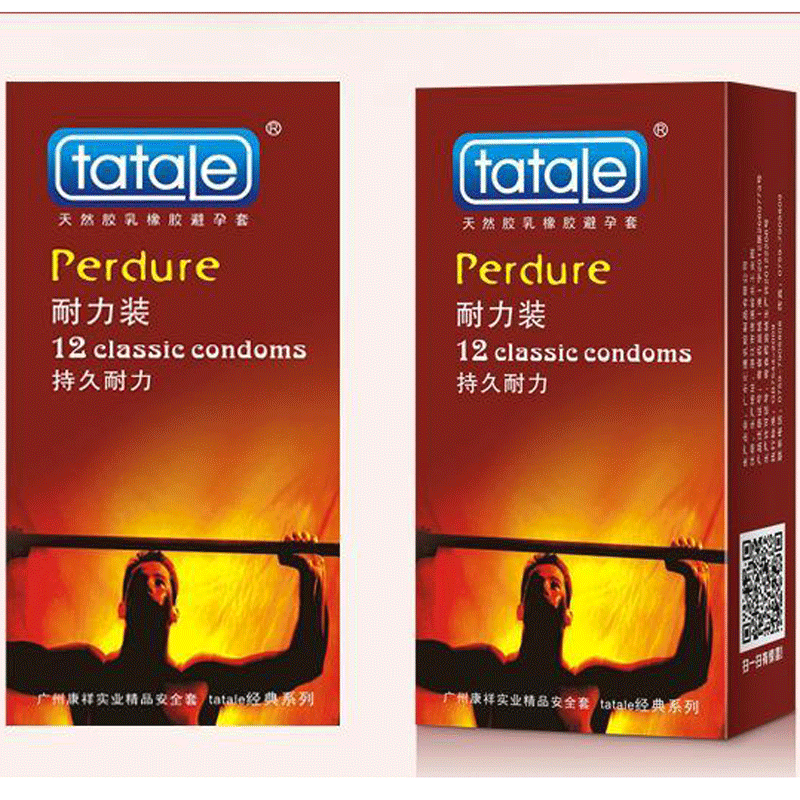 太太乐天然胶乳橡胶避孕套tatale12只装耐力装避孕套套套1盒