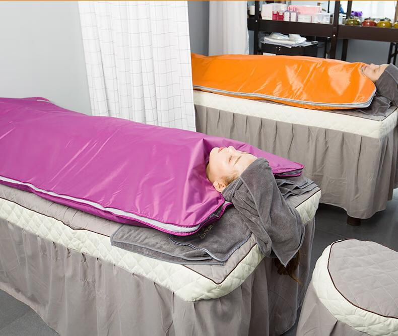 思绪沙棘毯汗蒸袋家用全身毯太空满月发汗紫色磁石艾灸升级智能版标配