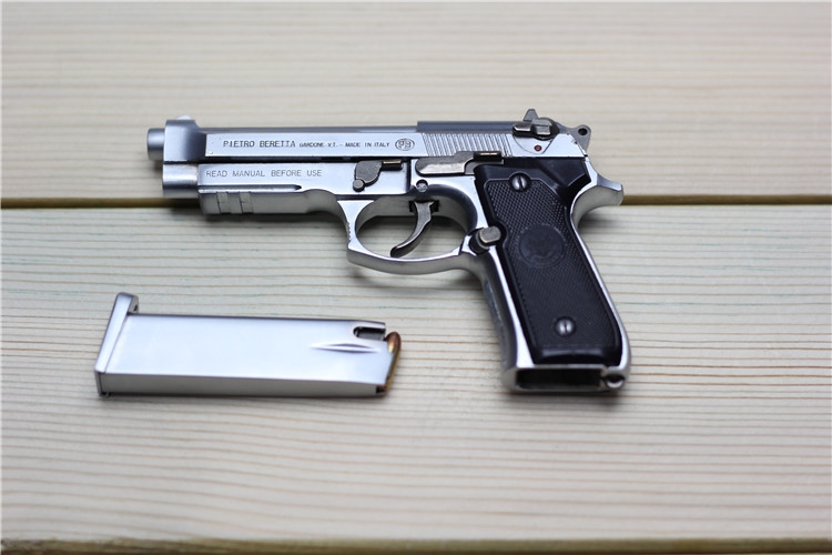 伯莱塔92f仿真模型1205伯莱塔m92f金属仿真模型可抛壳儿童玩具手抢不