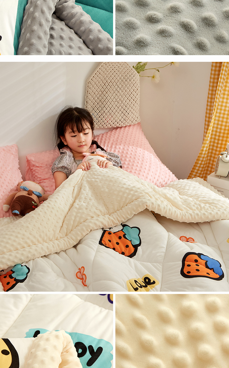 米乐鱼婴儿棉被冬季婴儿被子新生儿小棉被春秋款学生幼儿盖毯宝宝冬季