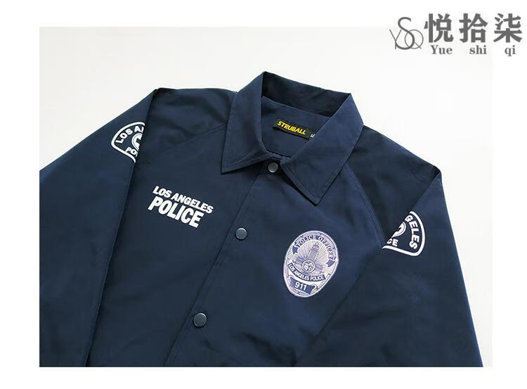 警察衣服英文标志图片图片