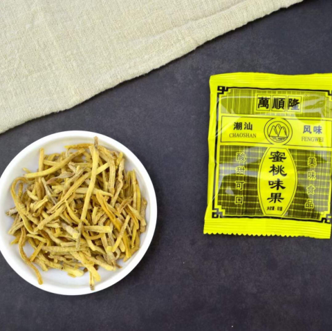 广东特产万顺隆无花果味果丝80后童年怀旧零食蜜饯酸甜白袋黄袋混合