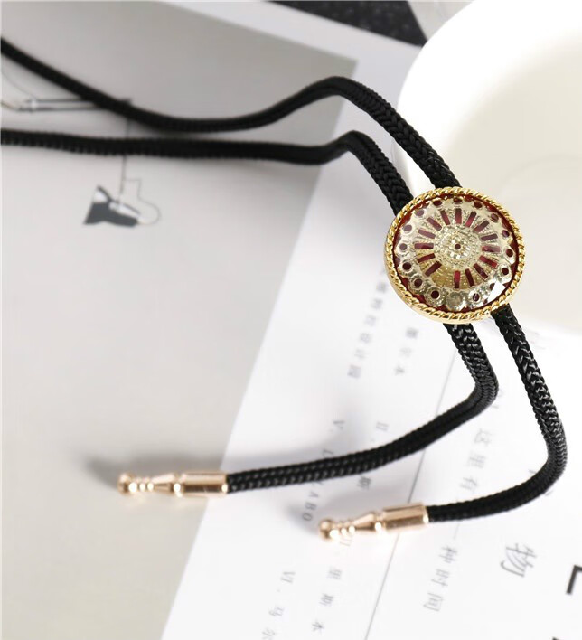 新品波洛领结日韩人气经典款男女衬衫休闲波洛领带领绳领结金属扣领结