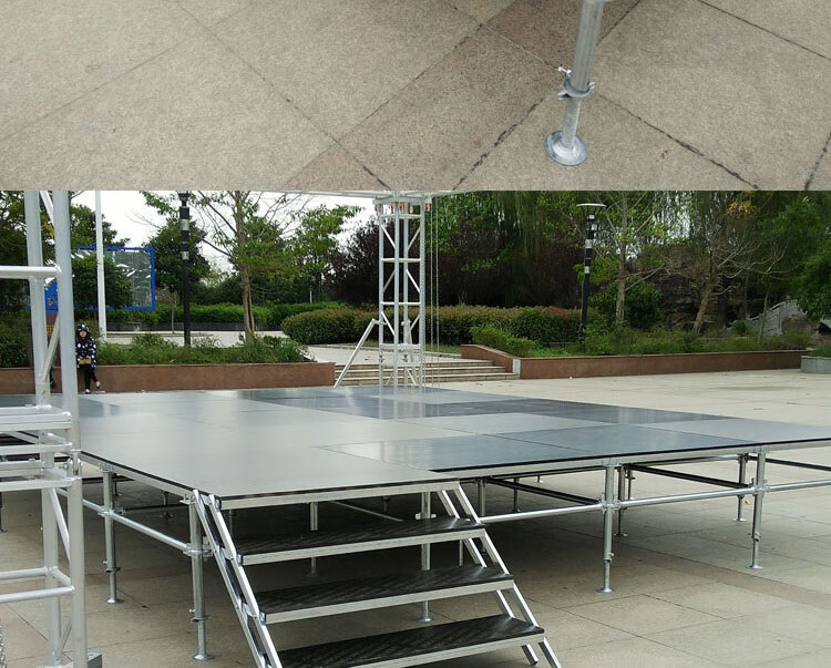 钢铁舞台婚庆户外演出可升降t台快装折叠台铝合金舞台镀锌铁桁架猎獒