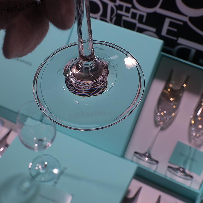 602021新款蒂芙尼tiffany水晶香槟杯红酒杯高脚杯结婚礼物伴手礼2个