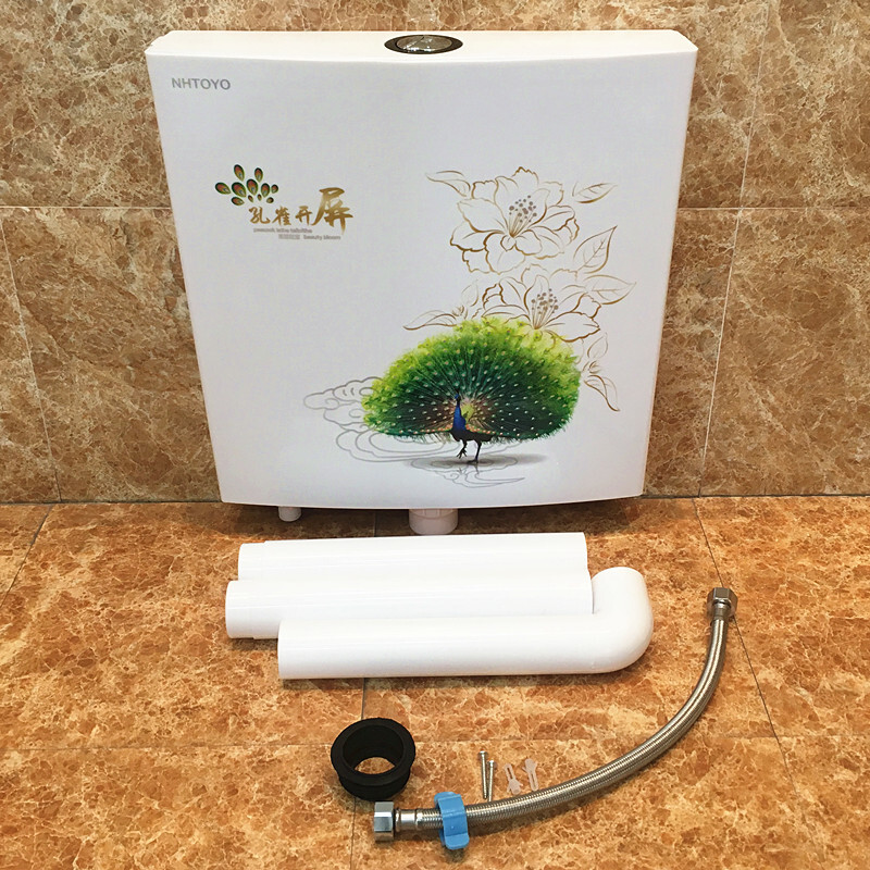 厕所冲水箱家用壁挂水箱卫生间蹲坑塑料水箱高压水箱n蒲公英