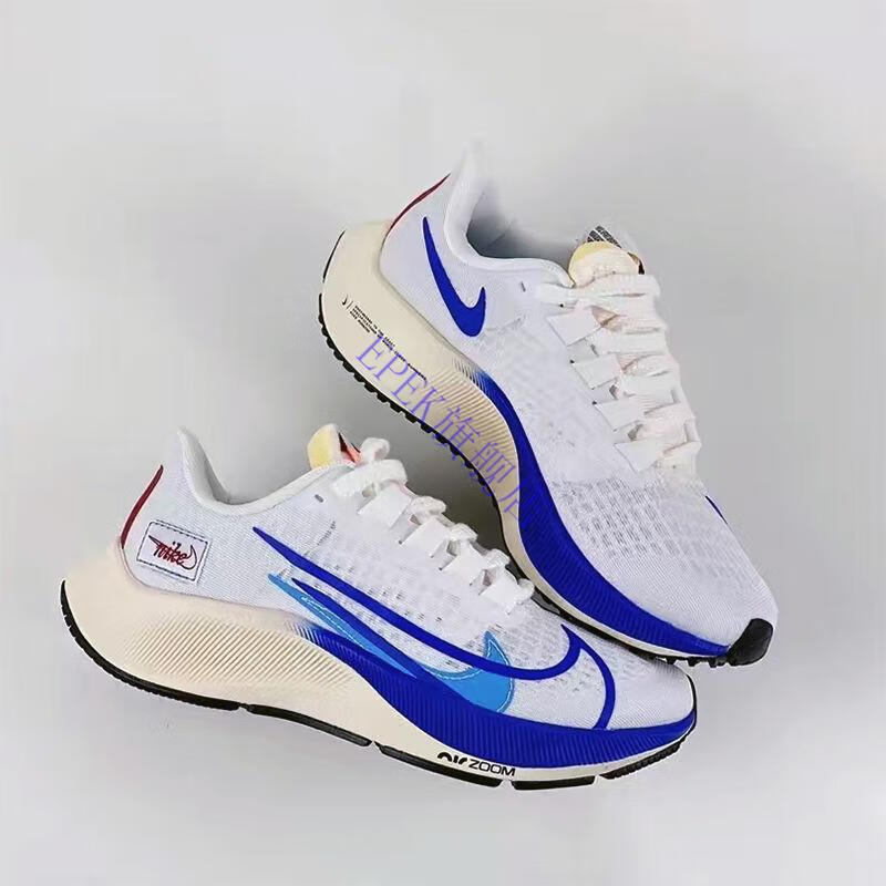 ni·ke耐·克同款2022飞马37白蓝拼接百搭情侣休闲鞋透气缓震zoom休闲