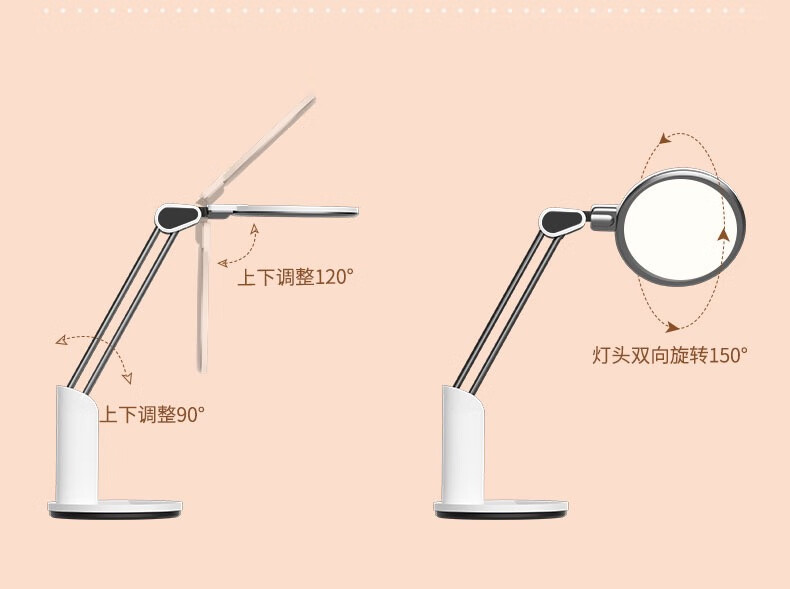 25，良亮防藍光護眼台燈學習專用中小學生兒童書桌寫字臥室牀頭看書燈 4308白【帶夜燈雙光源新陞級大 觸摸開關